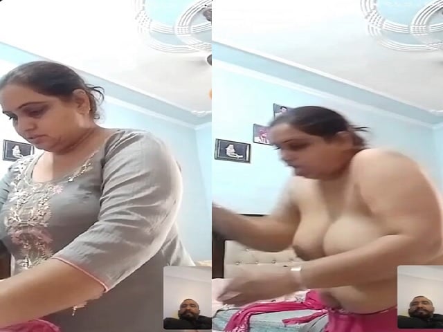 Bhabhi flashing big boobs viral video call chat
