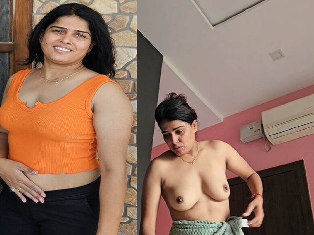 Bhabhi wearing bra and boobs show caught secretly
