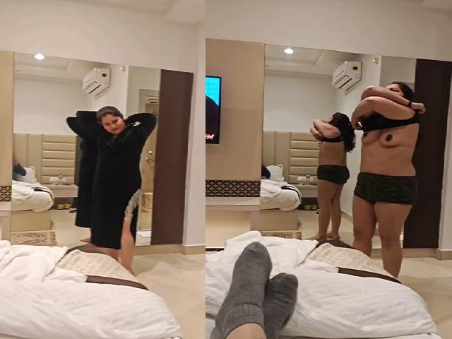 Stripping chubby bhabhi sex with posh guy viral MMS