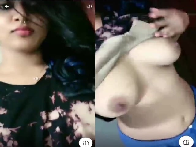 Live boob flash by cute cam girl Anagha Sajiv